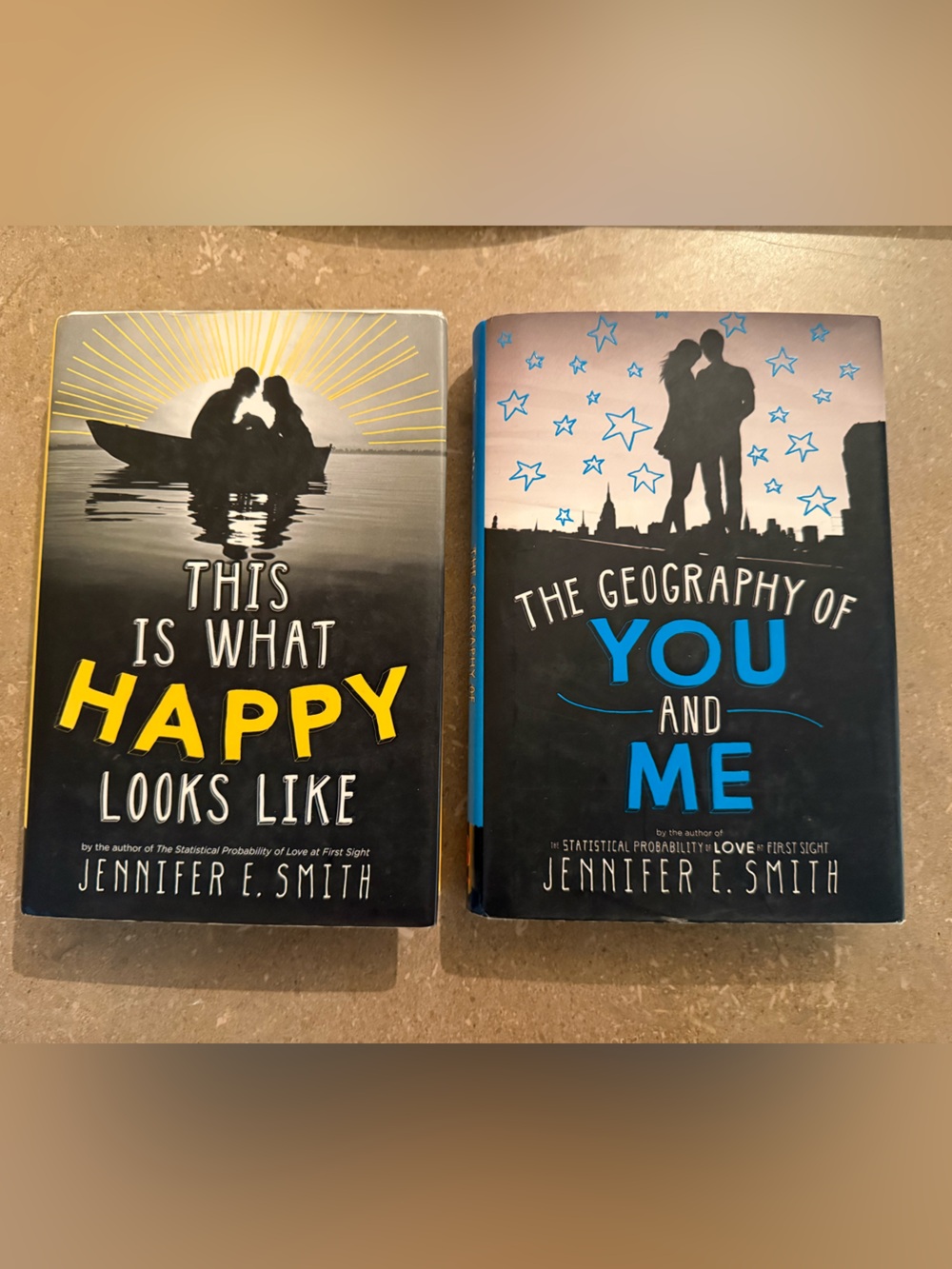 Jennifer Smith Hardcover Books - This is What Happy Looks Like, Geography of You